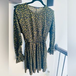 ZARA - Black & Olive Dress